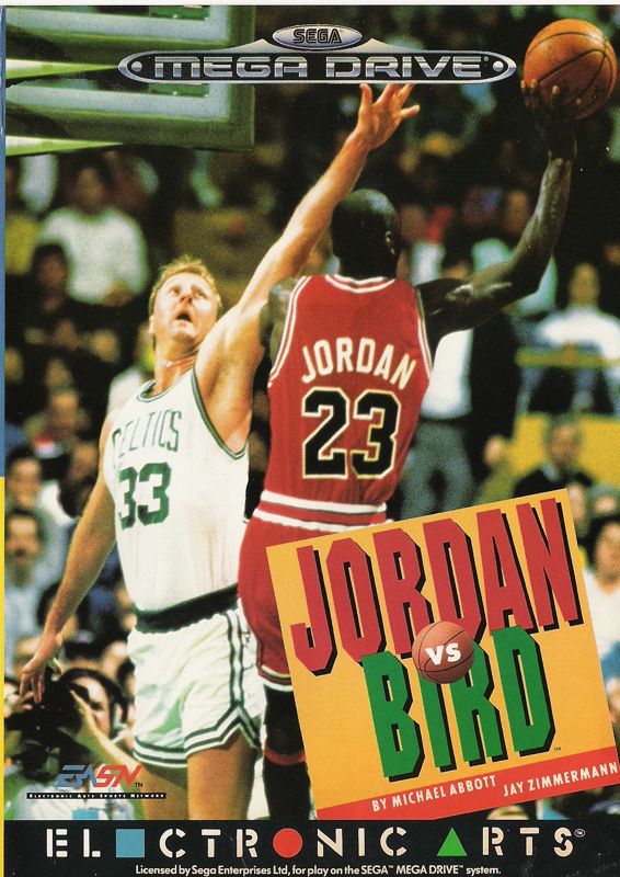 Jordan vs Bird Super One-On-One box art for Sega Genesis